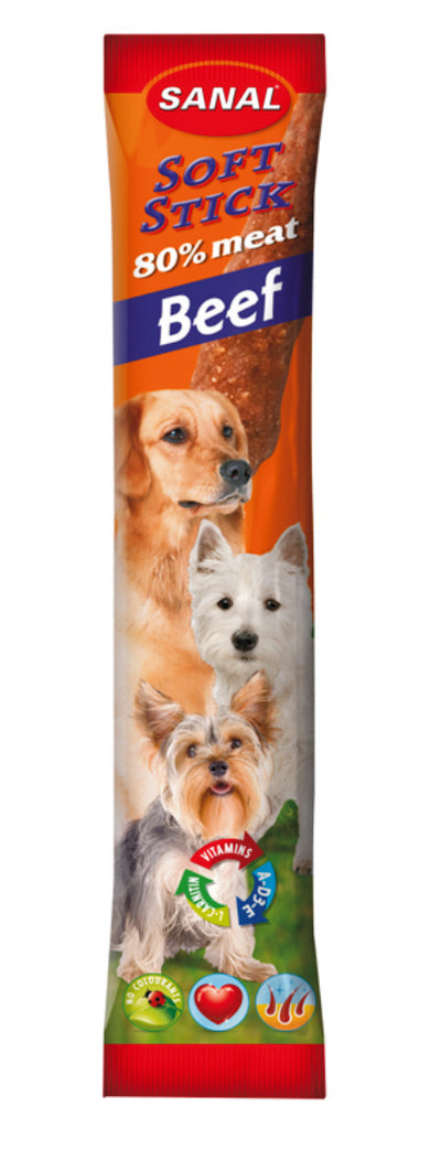 Sanal dog soft sticks Beef 12gr
