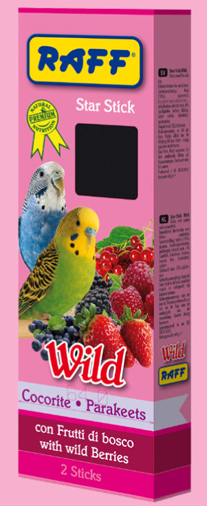 Στίκ Star για Παπαγαλάκια Wild Fruits Raff