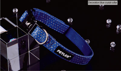 Περιλαίμιο Decoration Blue Crystal Medium 70351