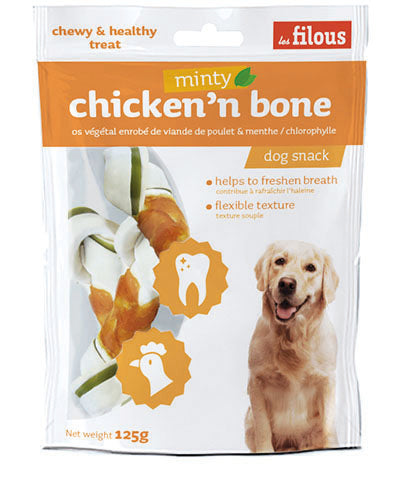 Les Filous Chicken big minty bone 125gr