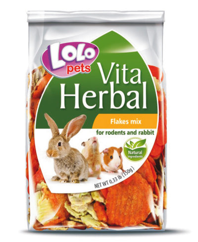 Vita Herbal Τρωκτικών Flake mix 150gr Lolopets 74119