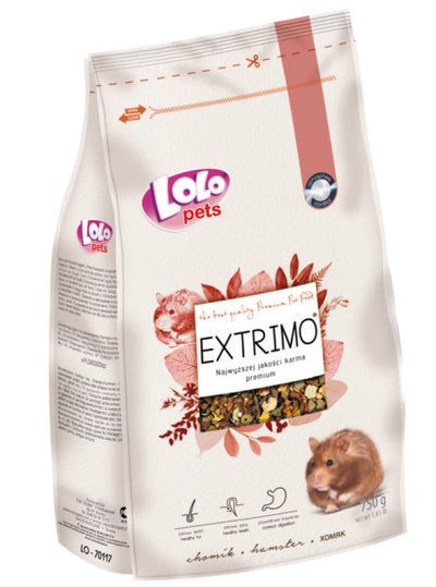 Μείγμα Extrimo για Χάμστερ 750gr Lolopets 70117