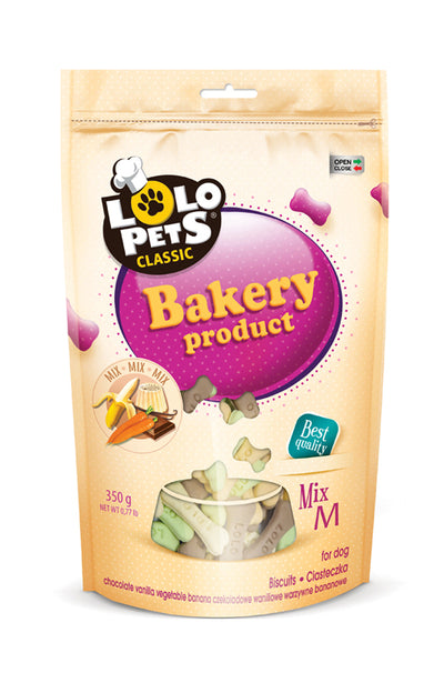 Μπισκότα Medium bones Mix 350gr Lolopets 80801
