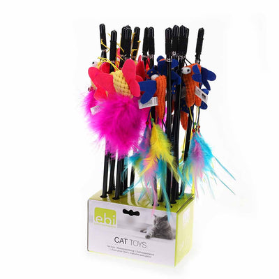 Fishing Rod Happy Life Mixed colors Display 16pcs