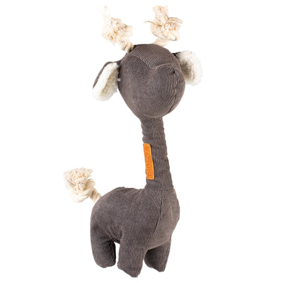 George corduroy fabric dog toy Grey