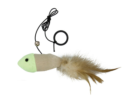 King Flourescent fish with feather Barry King