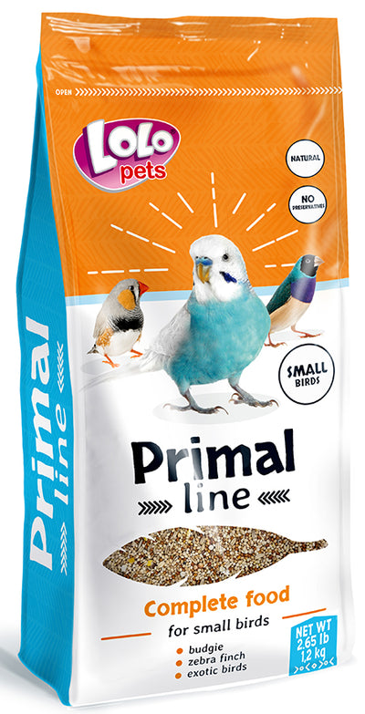 Μείγμα Primal line για παπαγαλάκια/παραδείσια 1.2kg Lolopets 72120
