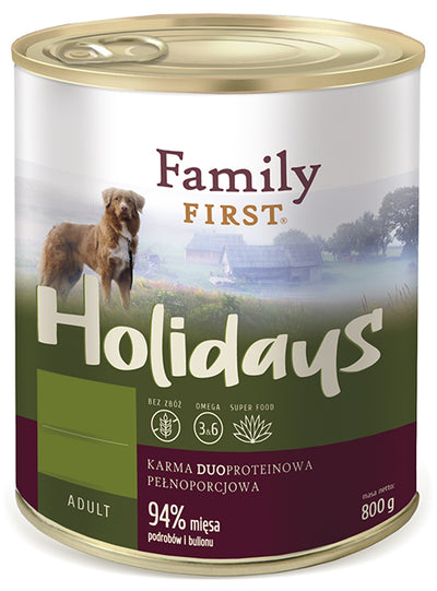 Κονσέρβα Holidays Line Adult Turkey & Chicken 800gr