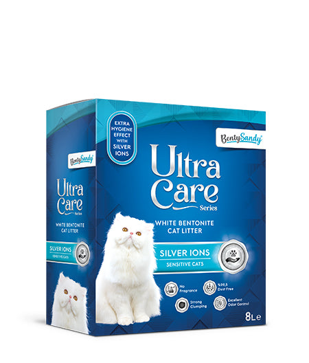 Άμμος Γάτας Bentysandy Ultra Care 8lt silver ions