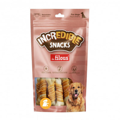 Les Filous MARBLED CHICKEN WRAPPED BONES