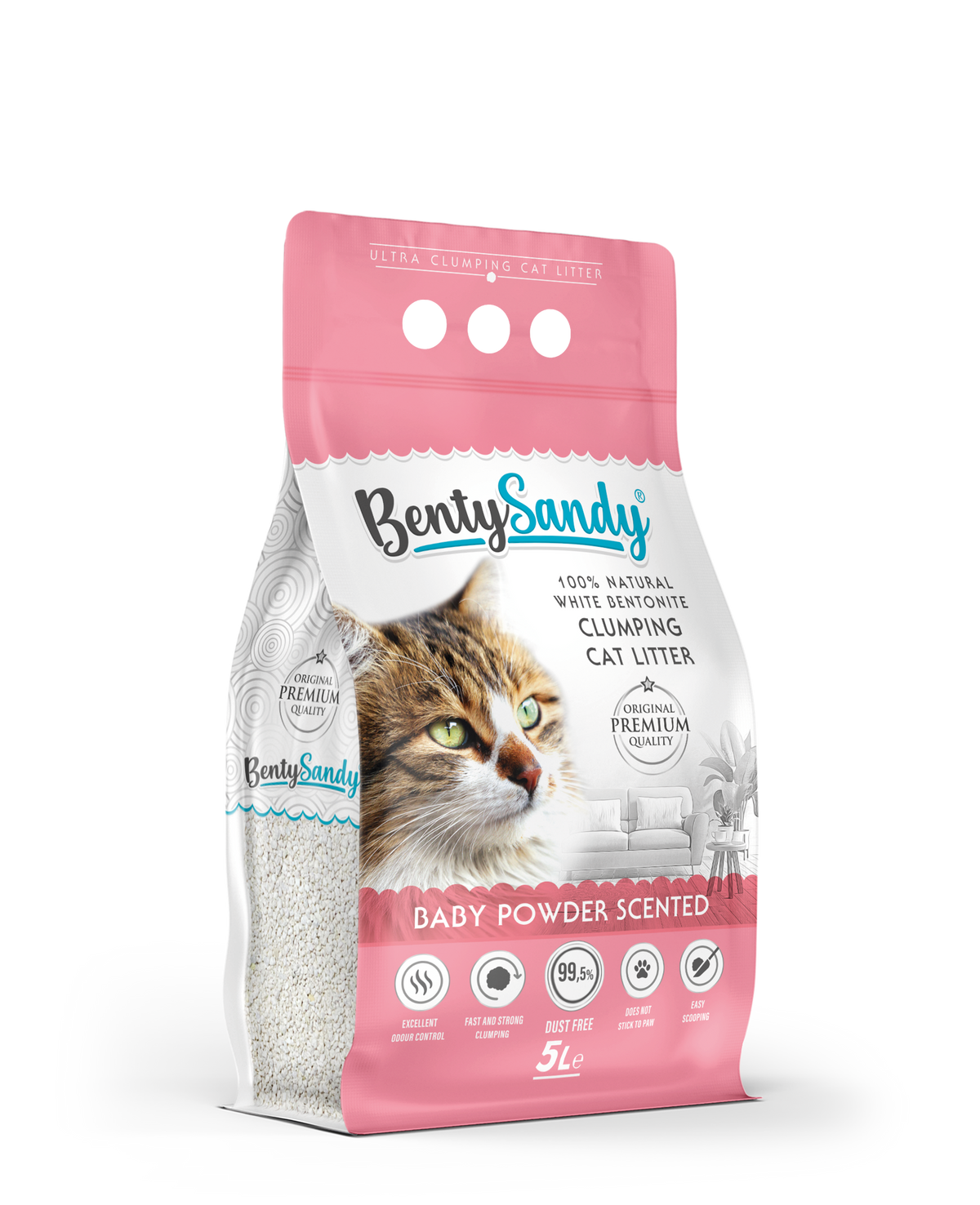 Άμμος Γάτας Bentysandy 5lt baby powder