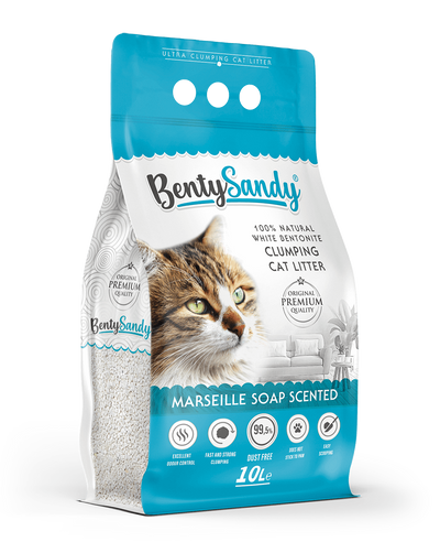 Άμμος Γάτας Bentysandy 10l marseille soap plus