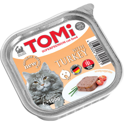 TOMI cat 100g alu turkey