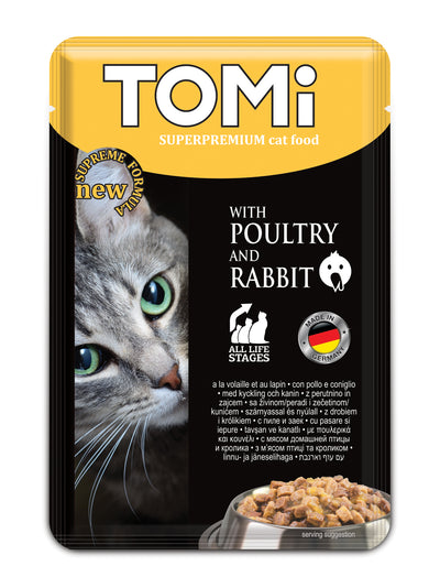 TOMI pouch 100g poultry & rabbit