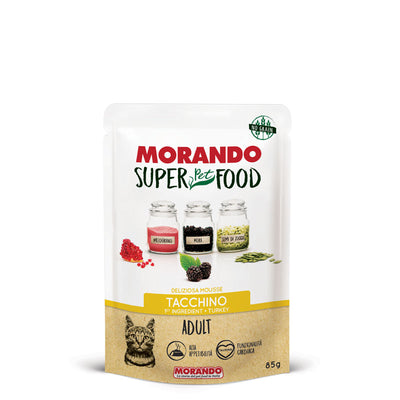Pouch superfood cat adult mousse turkey 85gr