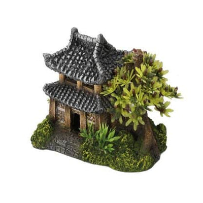 ASIAN HOUSE WITH PLANTS 14x9x10CM