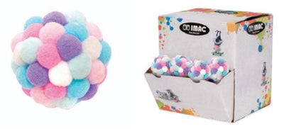 Soft colored balls medium with bell 16τεμ -6cm