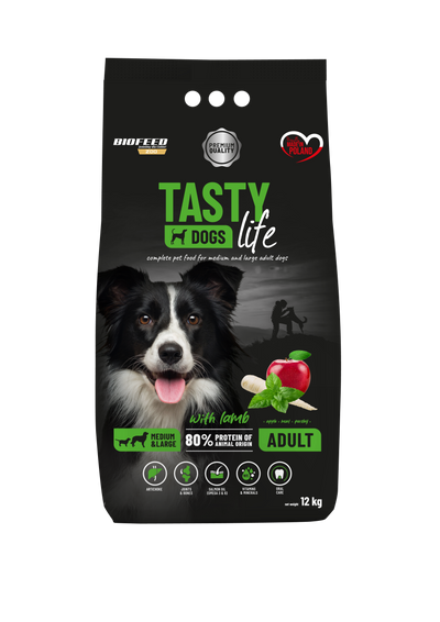 TASTY DOG'S LIFE ADULT WITH LAMB 12kg