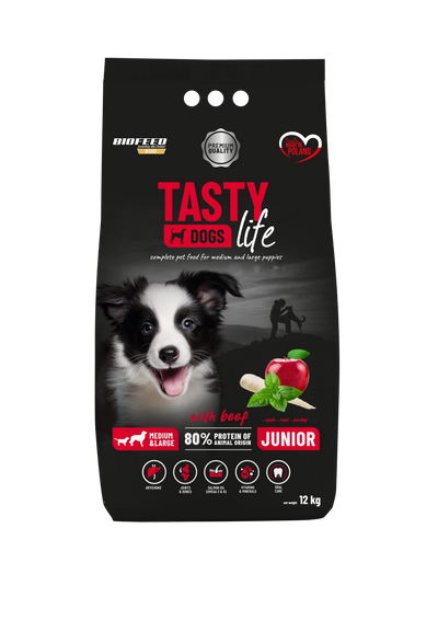 TASTY DOG'S LIFE ADULT WITH BEEF 12kg