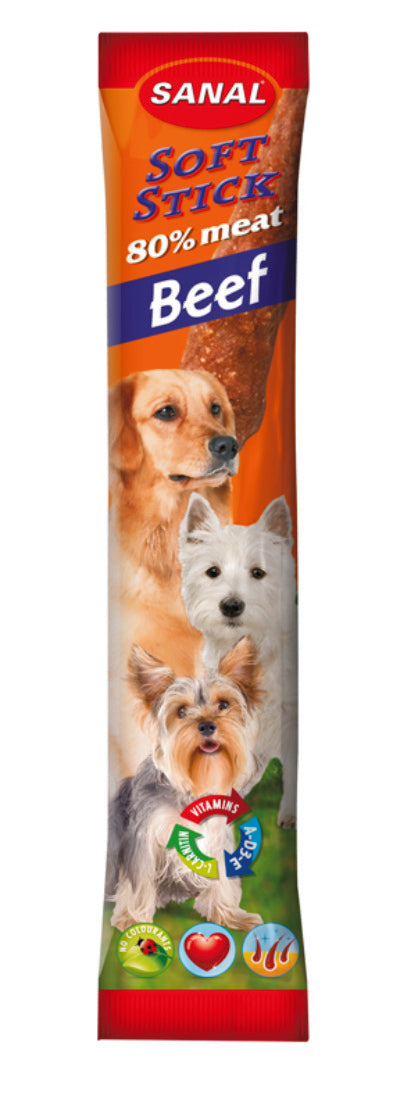 Sanal dog soft sticks Beef 12gr