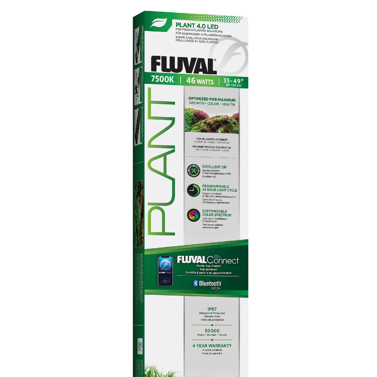 Fluval Plant 4.0 LED w/BT Mesh, 46W, 91-115 cm 