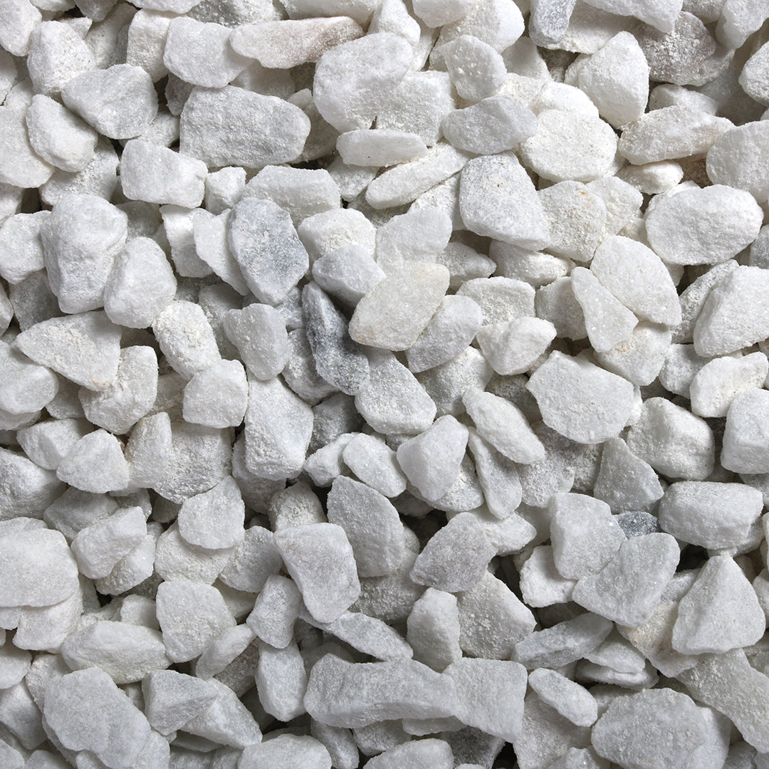 AQUARIUM GRAVEL CARRARA WHITE 6-9MM - 2kg