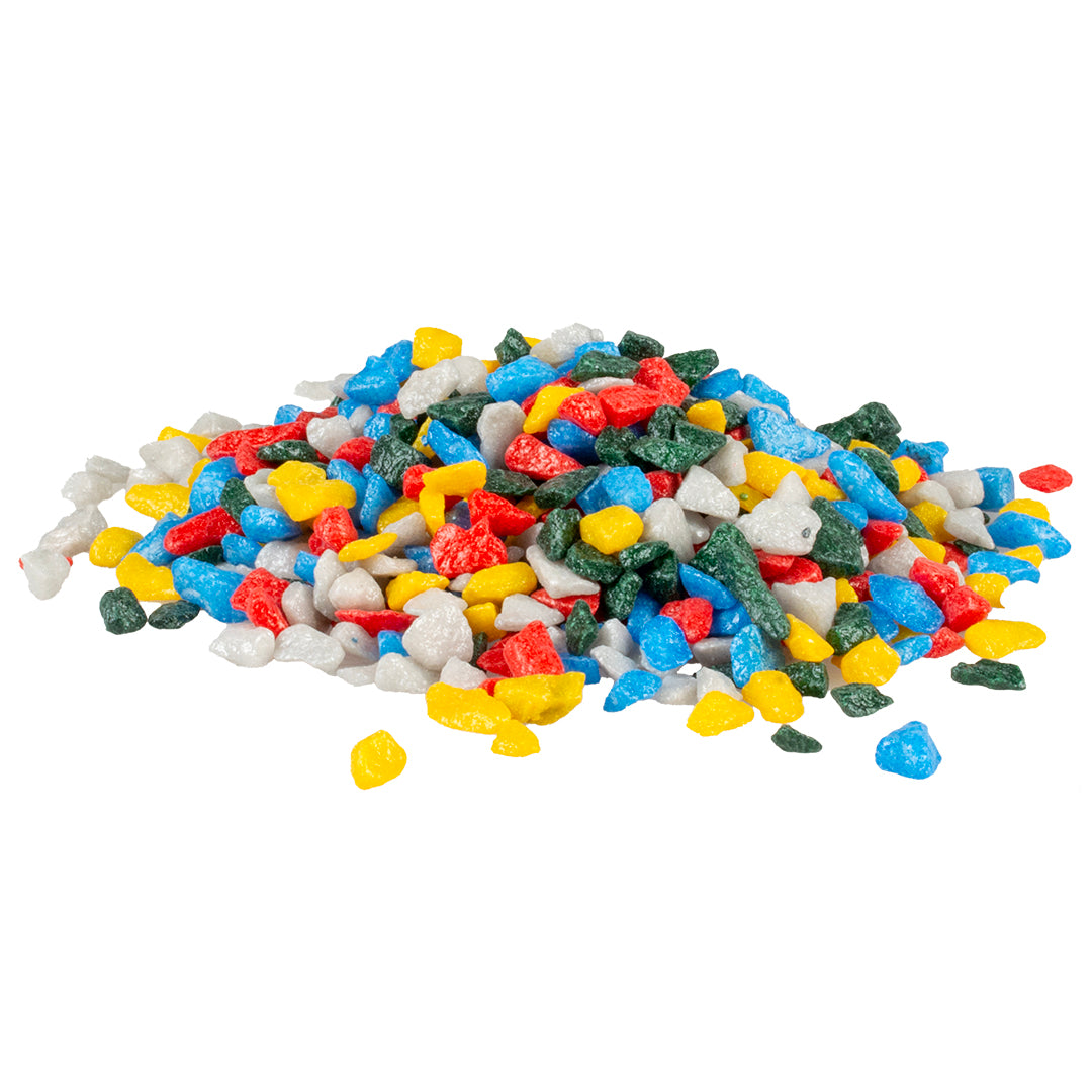 Mix retro aquarium gravel 6-9mm/2kg Multicolour