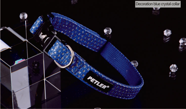 Περιλαίμιο Decoration Blue Crystal Medium 70351