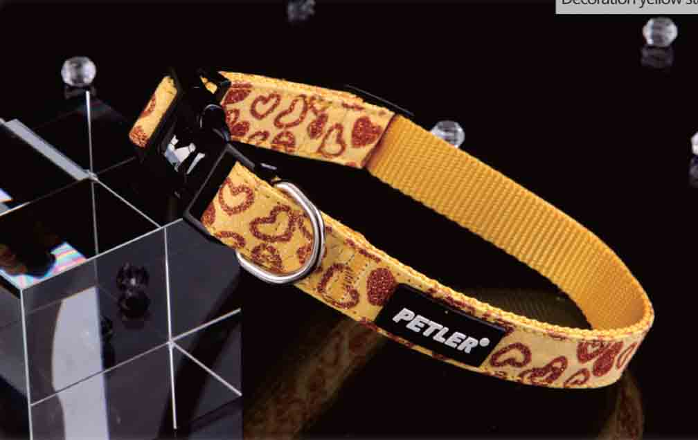 Περιλαίμιο Decoration Yellow Star x-small 70343