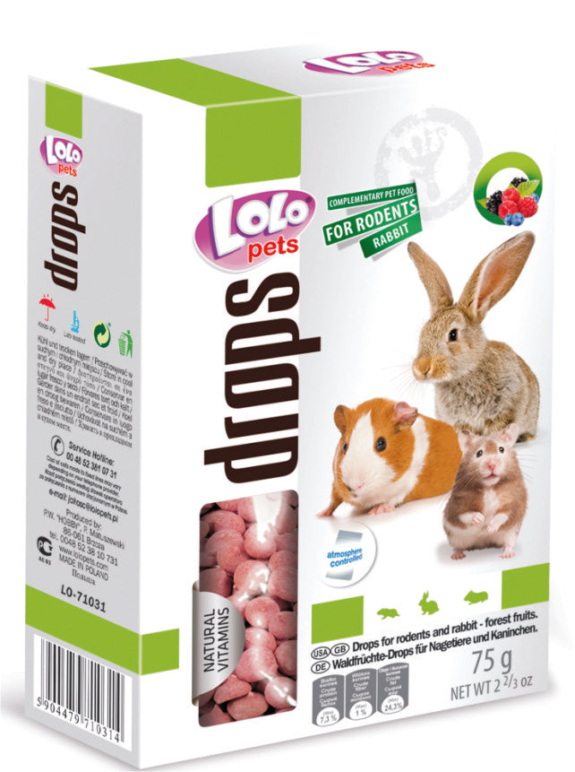 Λιχουδιές Τρωκτικών Forest Fruit Drops Lolopets 71031