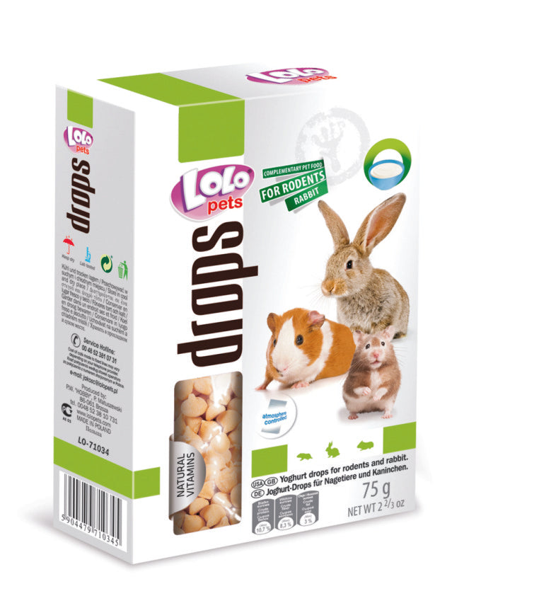 Λιχουδιές Τρωκτικών Yogurt Drops Lolopets 71034