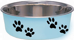Πιάτο Inox γαβάθα χρωματιστό με πατούσες 26cm