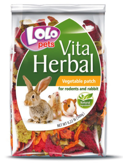Vita Herbal Τρωκτικών Vegetable patch 100gr Lolopets 74101