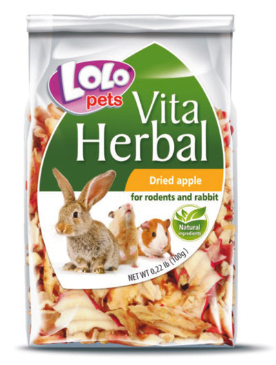 Vita Herbal Τρωκτικών Dried Apple 100gr Lolopets 74109