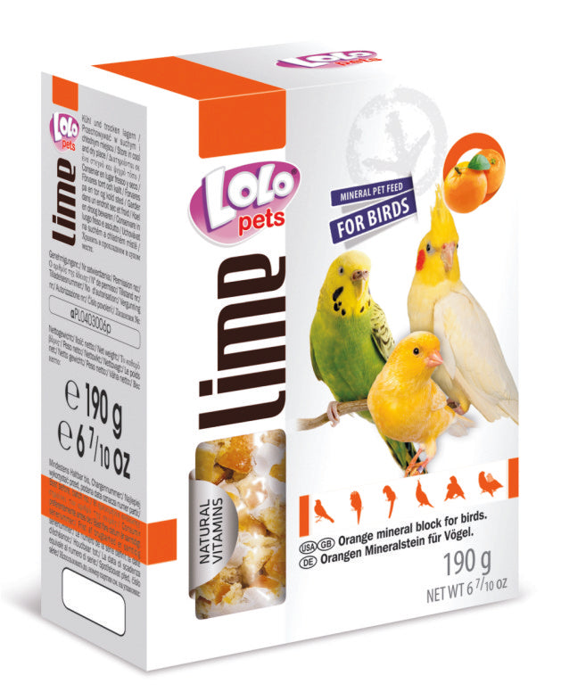 Πέτρα Ασβεστίου Πουλιών  XL Orange Lolopets 72754