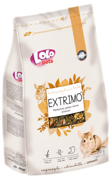 Μείγμα Extrimo για Τσιντσιλά 750gr Lolopets 70167
