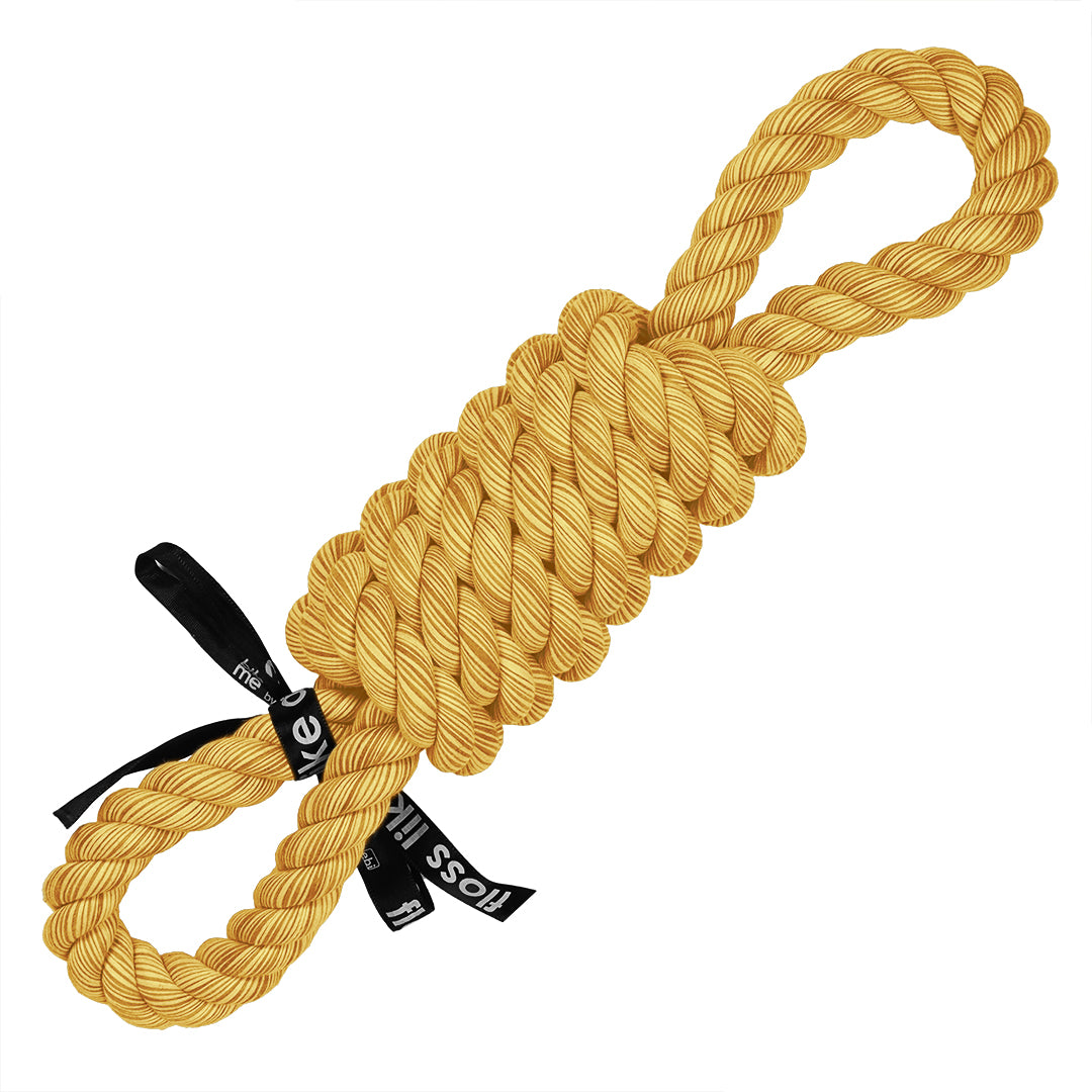 'Tug life' playing rope 2 loops Yellow