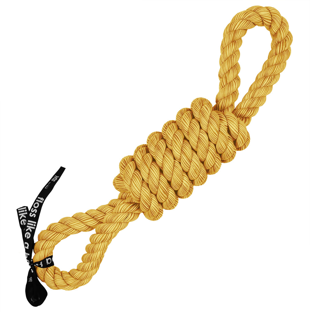 'Tug life' playing rope 2 loops Yellow