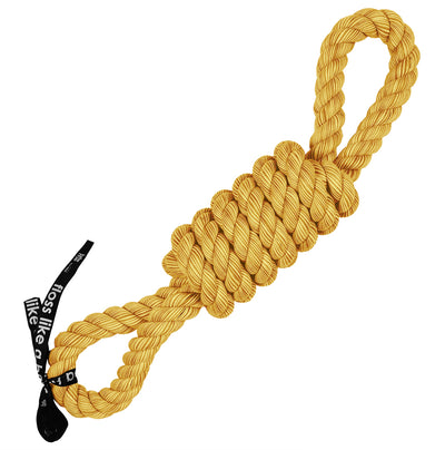 'Tug life' playing rope 2 loops Yellow
