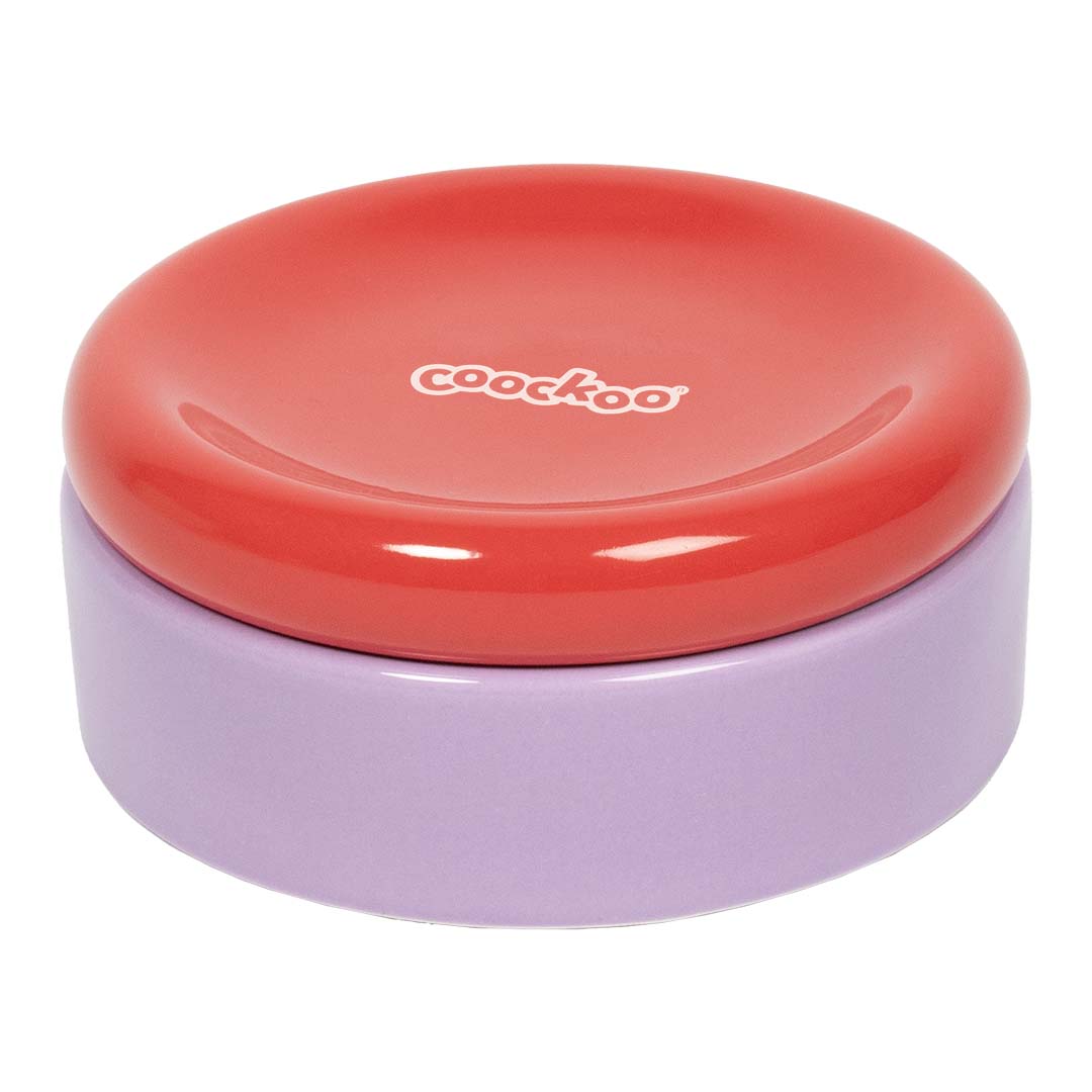 Bowl FUNKY FEEDING Red/purple 280ml 13.5x13.5x6cm