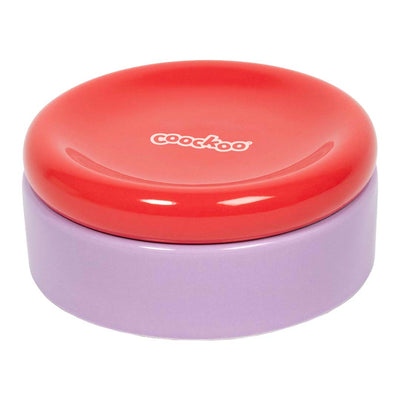 Bowl FUNKY FEEDING Red/purple 280ml 13.5x13.5x6cm