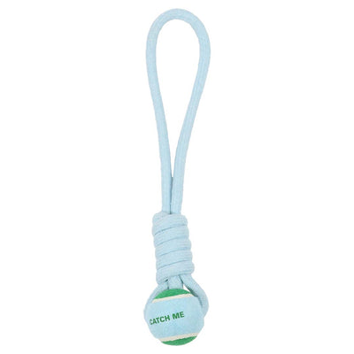 Ball with rope loop CATCH ME Blue/green