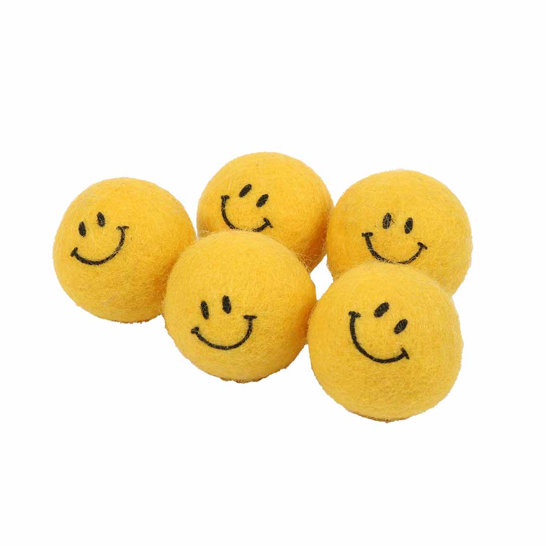 Cat toy KEEP ON SMILING Yellow  Display 60pcs