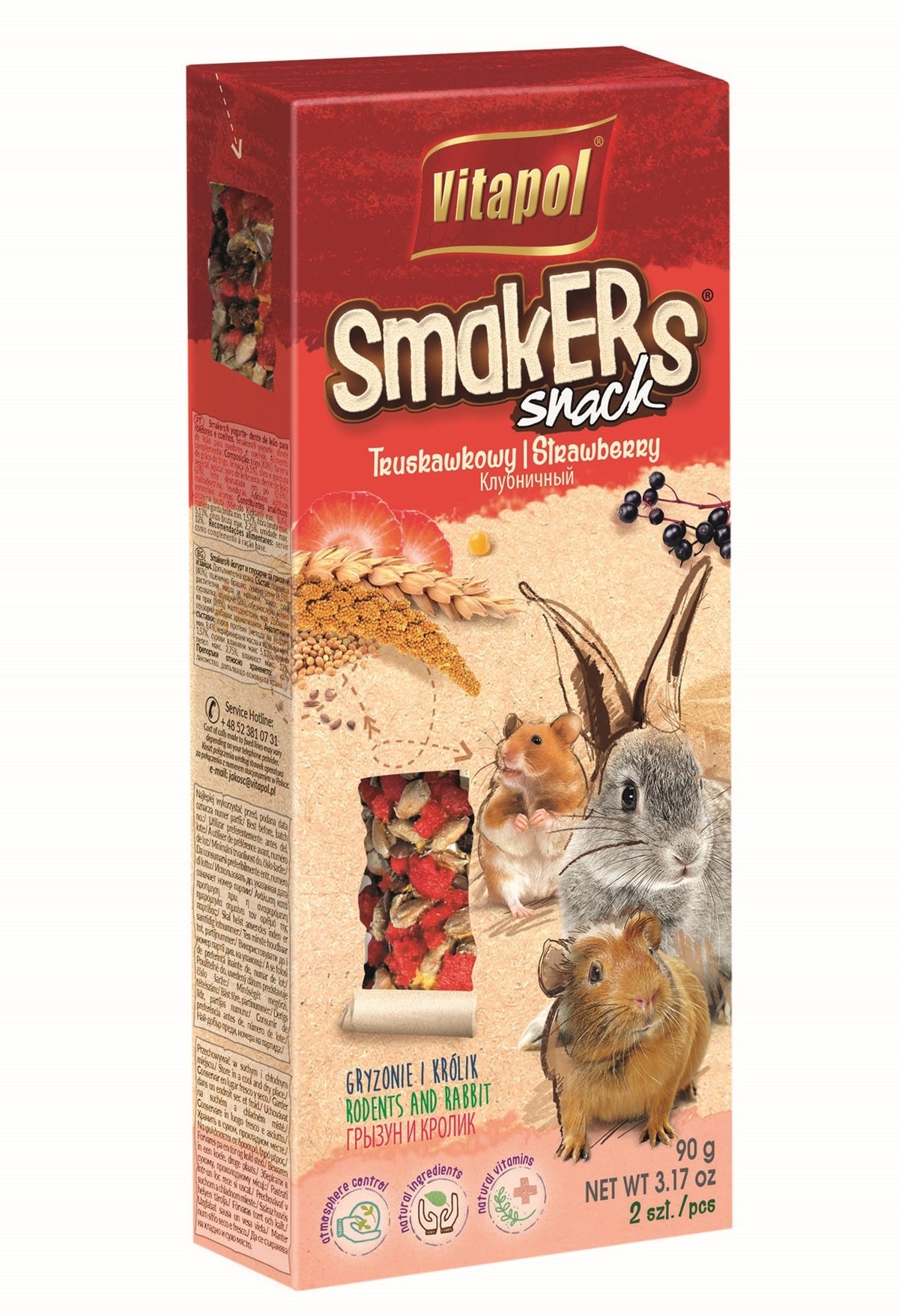 Vitapol Smakers Τρωκτικών Strawberry