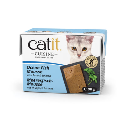 Catit Cuisine Ocean Fish Mousse with Tuna Salmon, 90 g