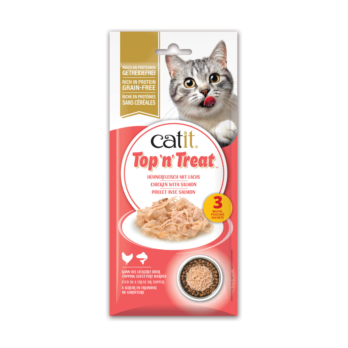 CA Top'n'Treat, 3x60g, Chicken & Salmon
