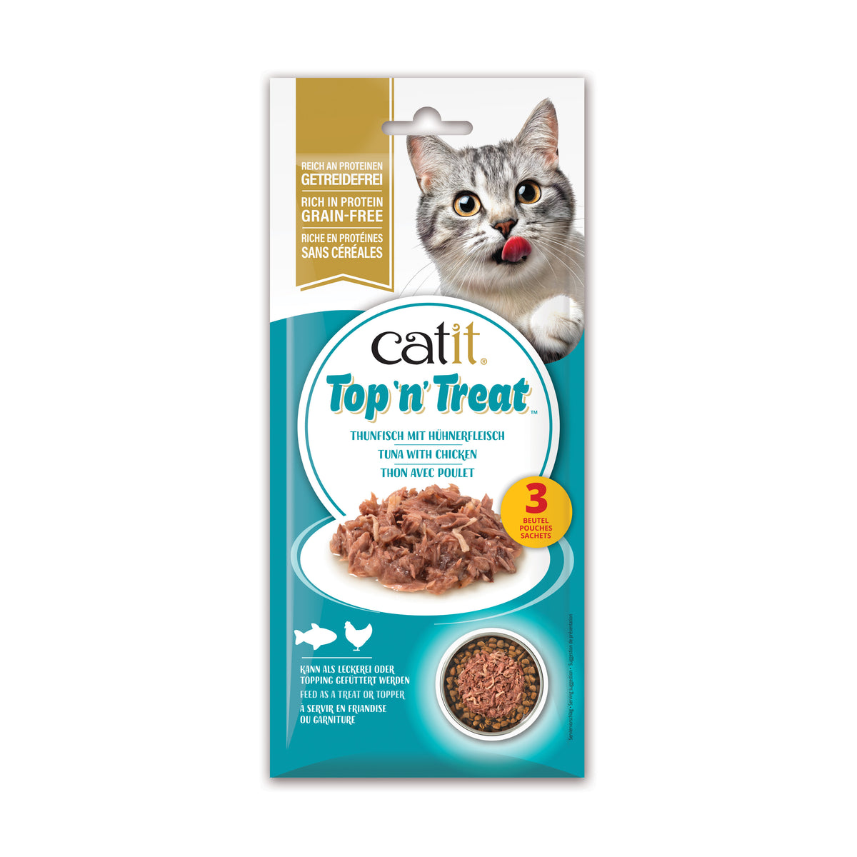 CA Top'n'Treat, 3x60g, Tuna & Chicken