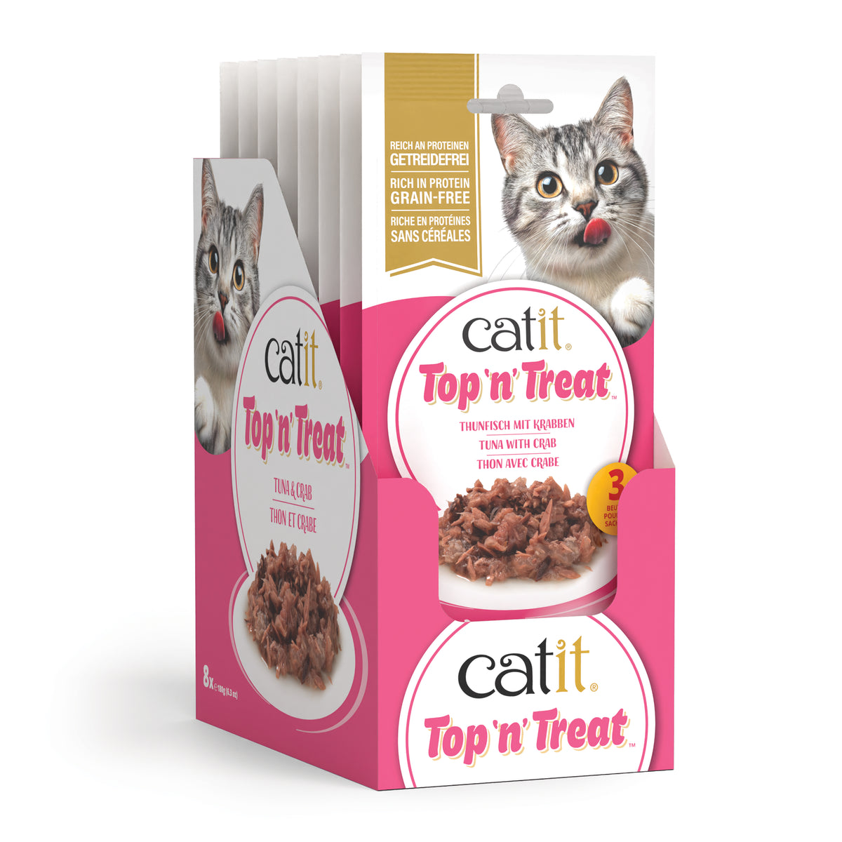 CA Top'n'Treat, 3x60g, Tuna & Crab