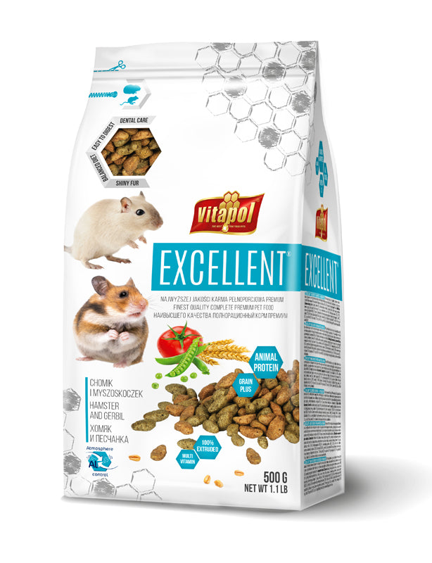 Vitapol Excellent Complete food για Χάμστερ-Gerbil 500γρ