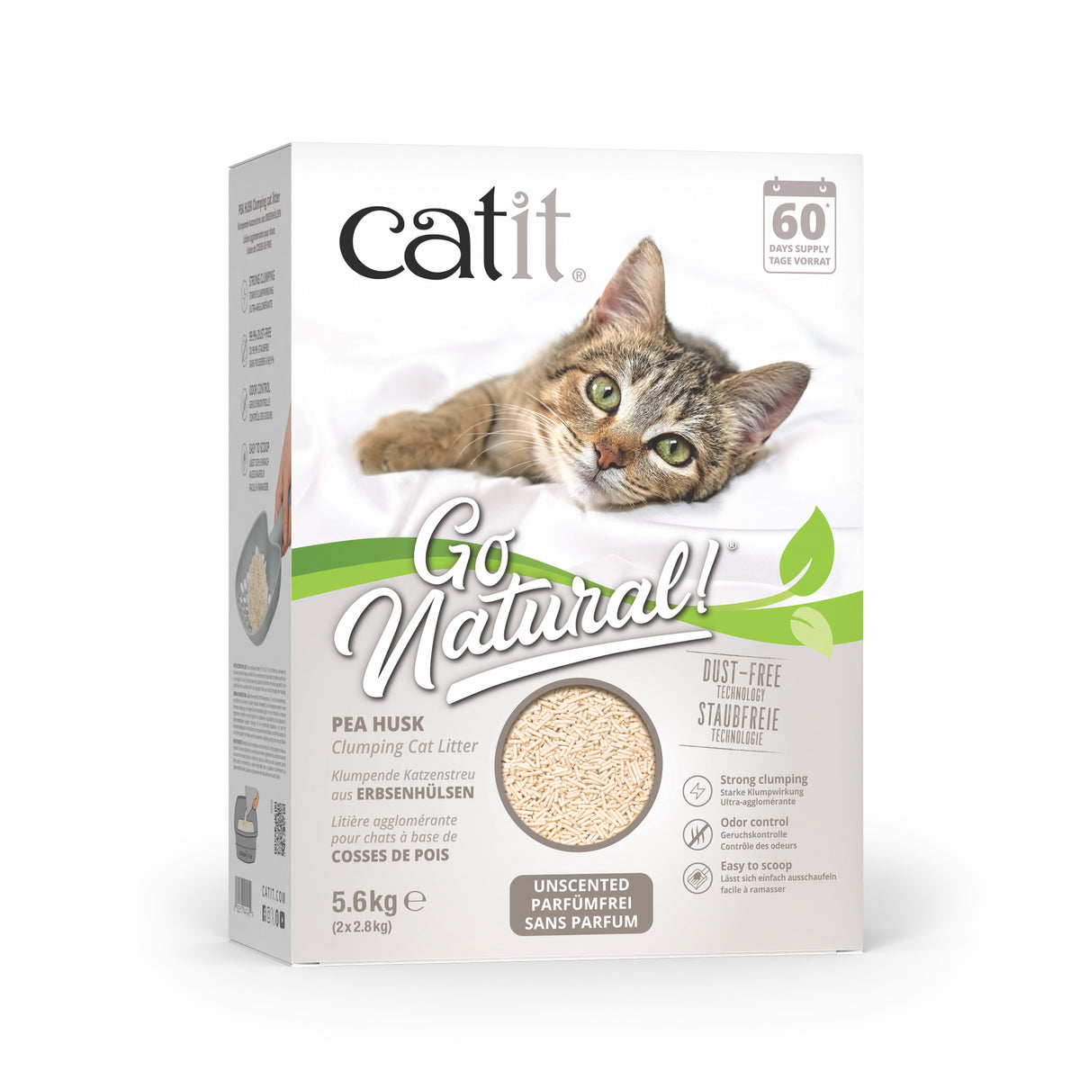 CA Go Nat. Pelletlitter Natural 2x2,8kg